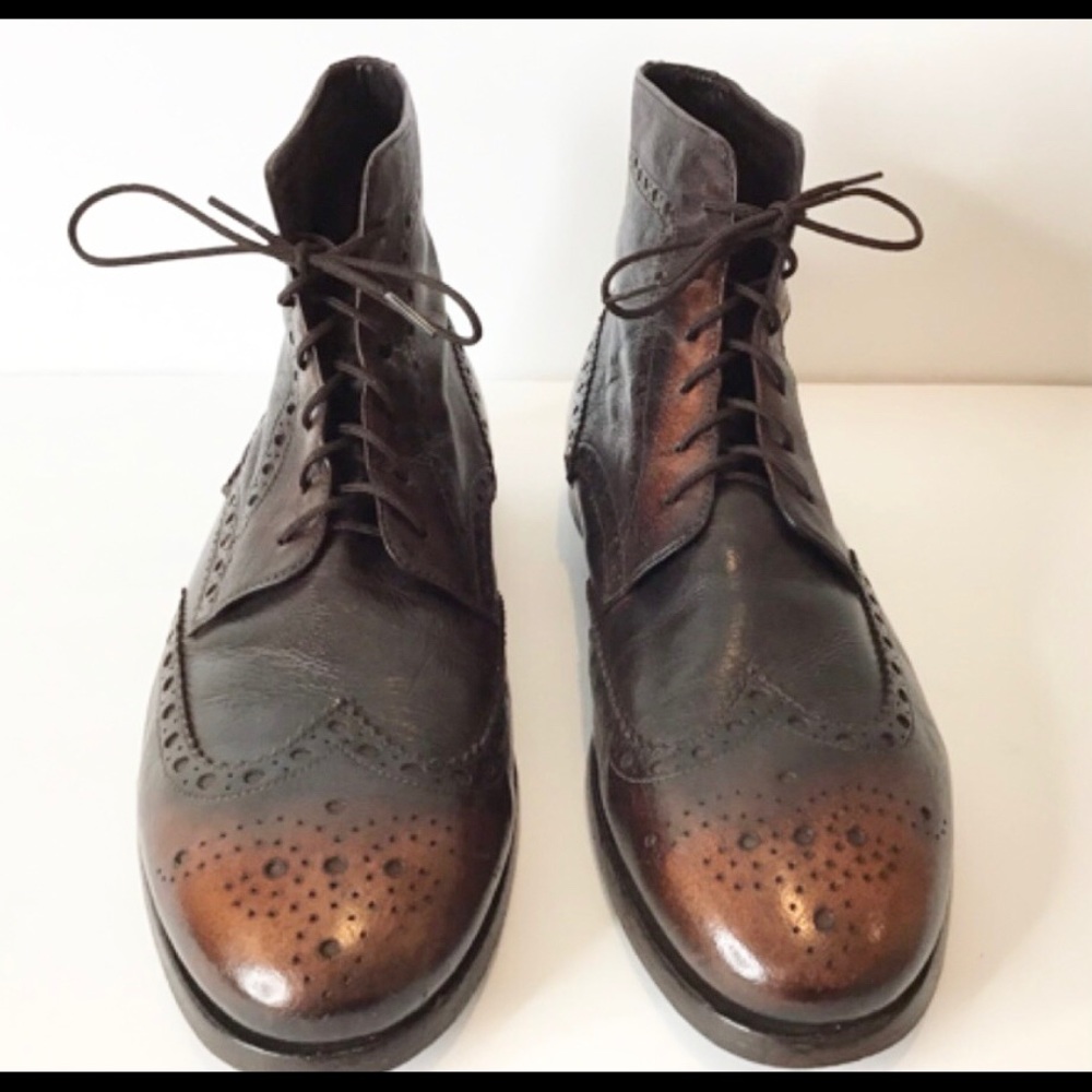 Paul Smith INCREDIBLE Ombre’ Boots w/ Leather Sole